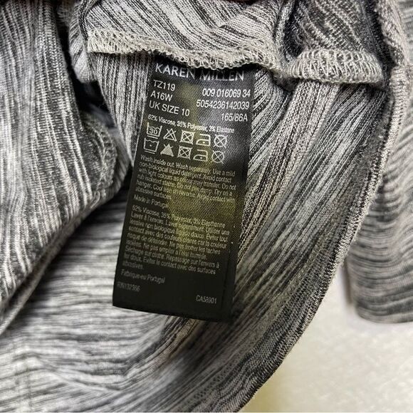 Karen Millen Melange Jersey Stretch Wrap Top S - Picture 4 of 5